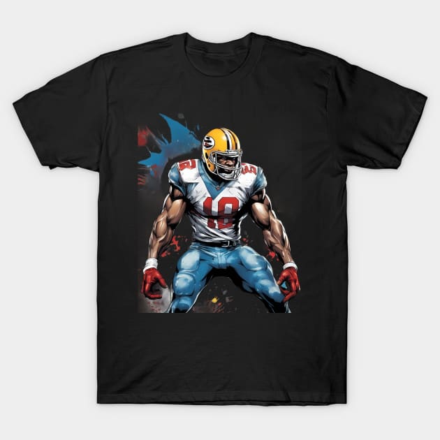 High School American Football T-Shirt by animegirlnft